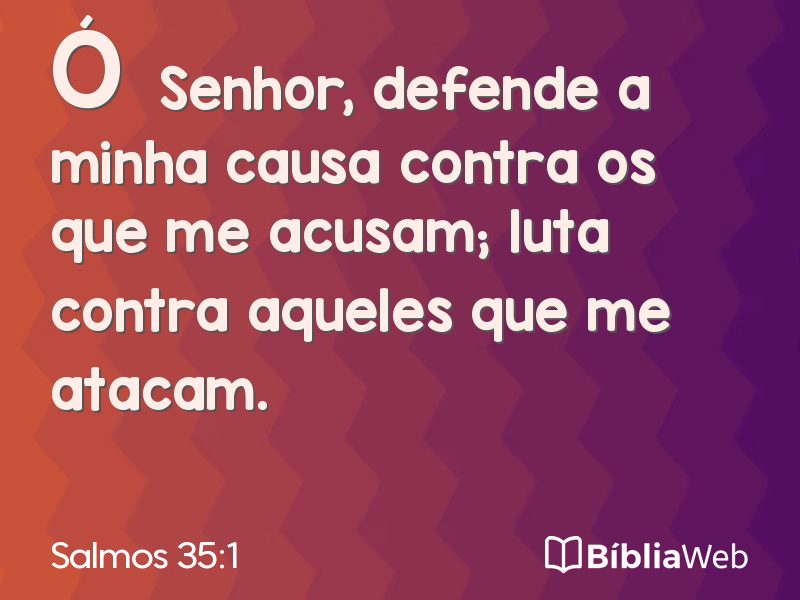 Salmos 35:1 em imagem para compartilhar