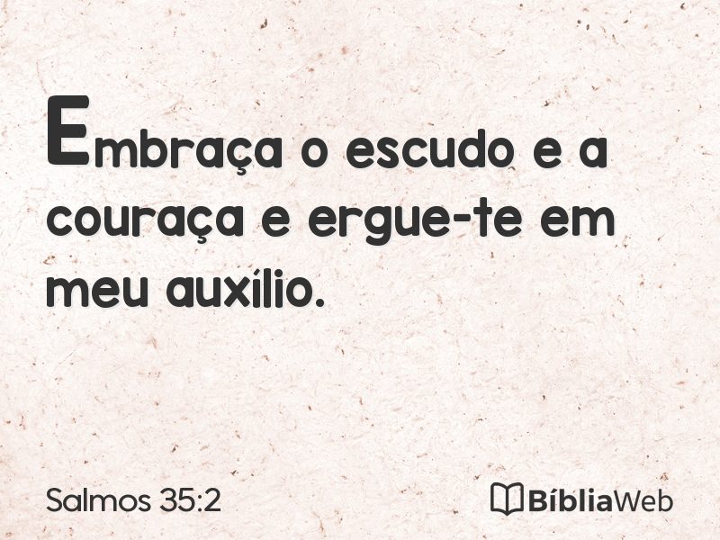 Salmos 35:2 em imagem para compartilhar