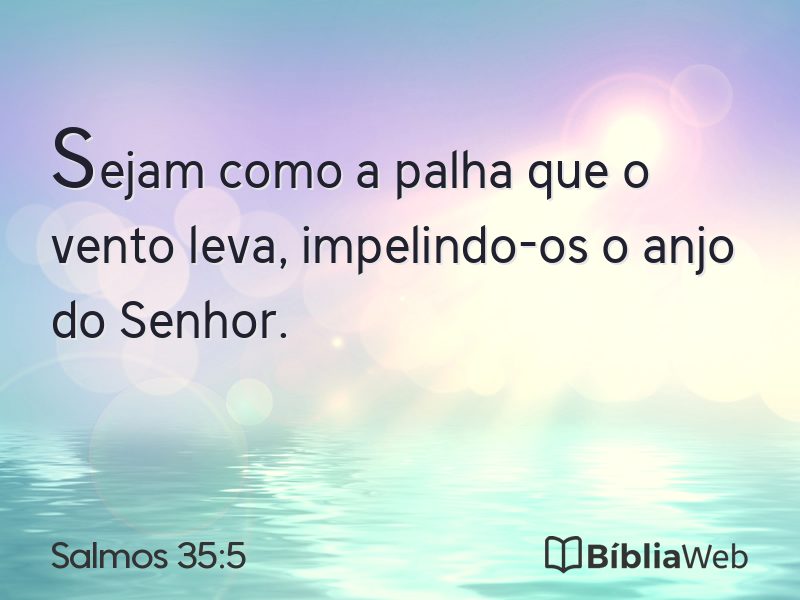 Salmos 35:5 em imagem para compartilhar