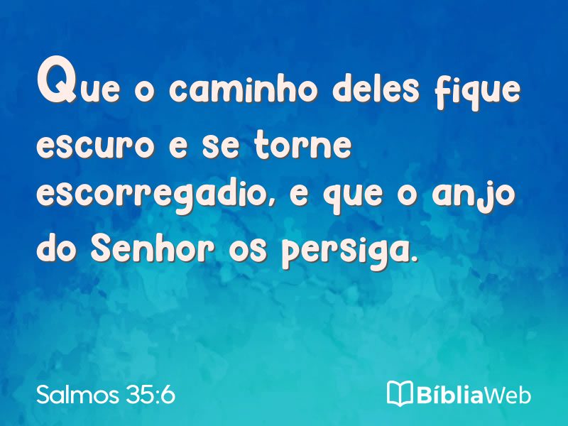 Salmos 35:6 em imagem para compartilhar