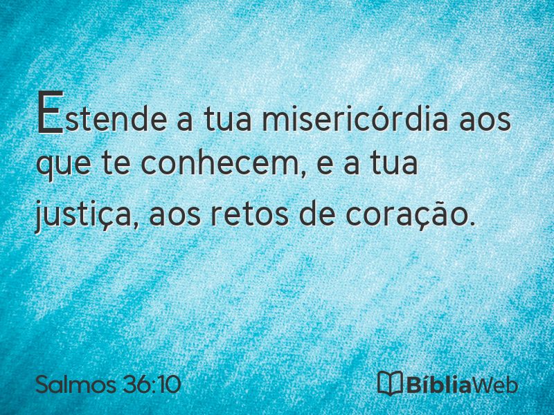 Salmos 36:10 em imagem para compartilhar