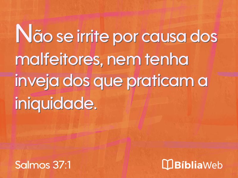 Salmos 37:1 em imagem para compartilhar