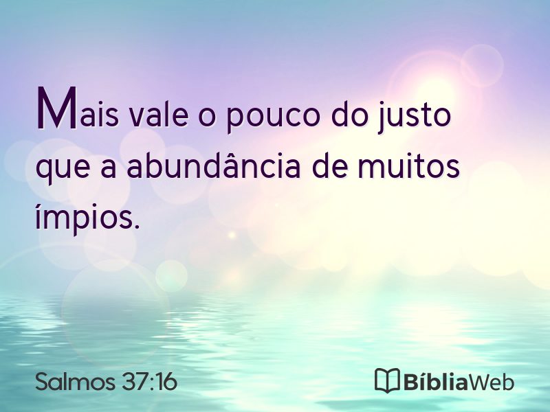 Salmos 37:16 em imagem para compartilhar