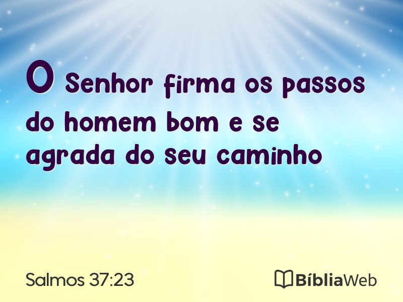 Salmos 37:23 em imagem para compartilhar