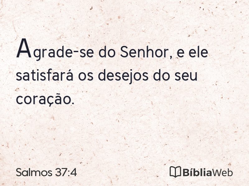 Salmos 37:4 em imagem para compartilhar