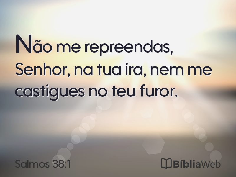 Salmos 38:1 em imagem para compartilhar