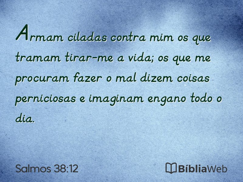 Salmos 38:12 em imagem para compartilhar