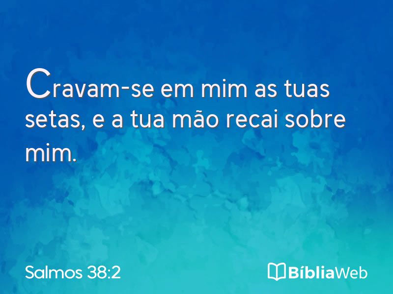 Salmos 38:2 em imagem para compartilhar