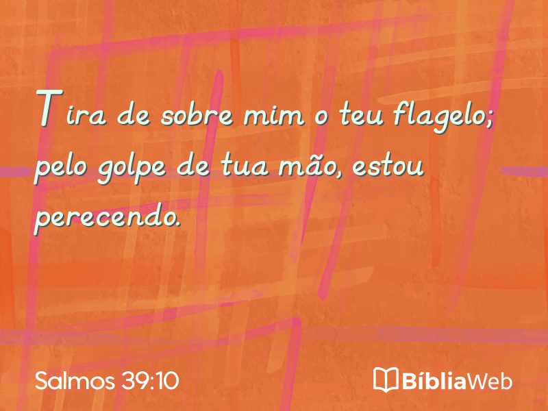 Salmos 39:10 em imagem para compartilhar