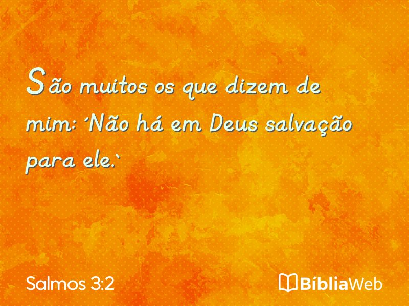 Salmos 3:2 em imagem para compartilhar