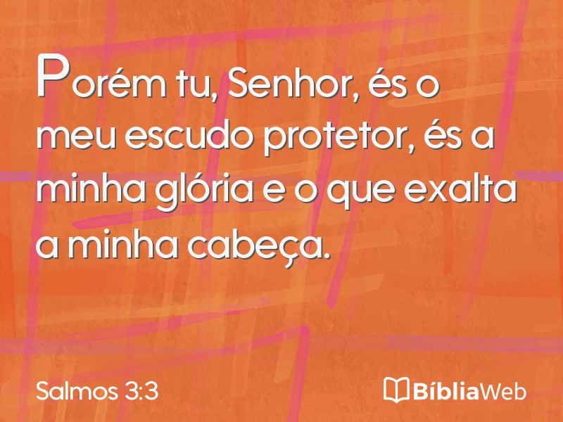 Salmos 3:3 em imagem para compartilhar