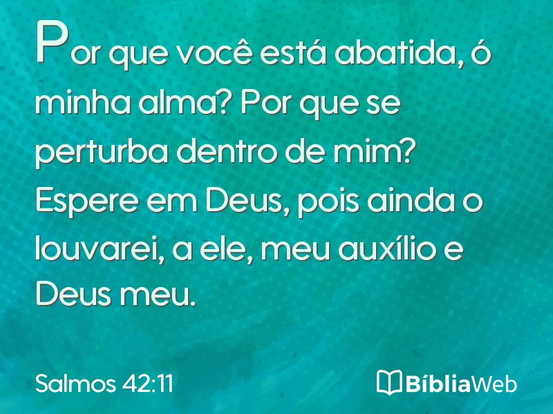 Salmos 42:11 em imagem para compartilhar