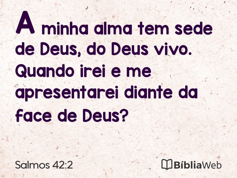 Salmos 42:2 em imagem para compartilhar