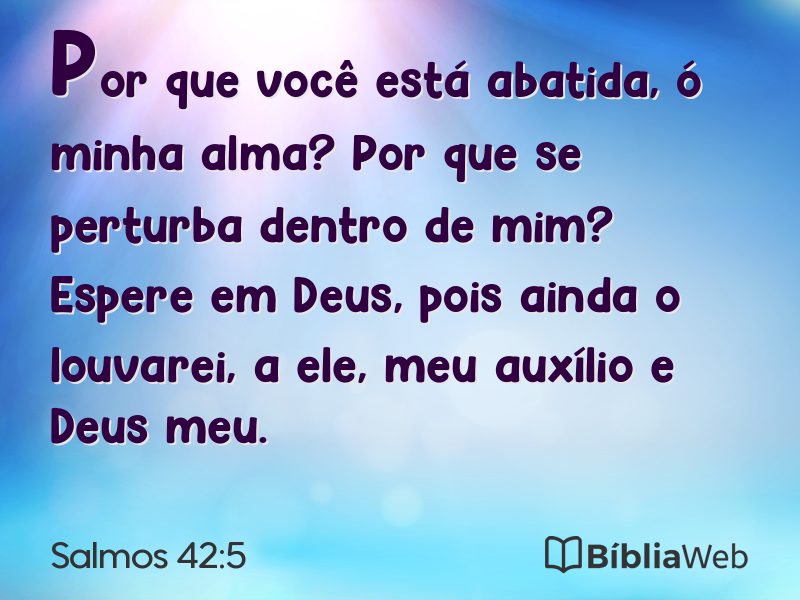 Salmos 42:5 em imagem para compartilhar