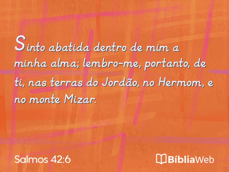 Salmos 42:6 em imagem para compartilhar
