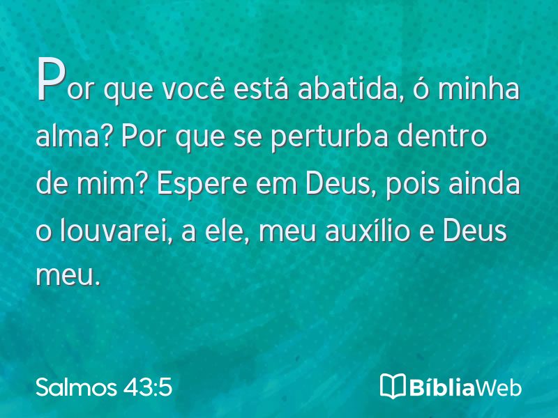 Salmos 43:5 em imagem para compartilhar