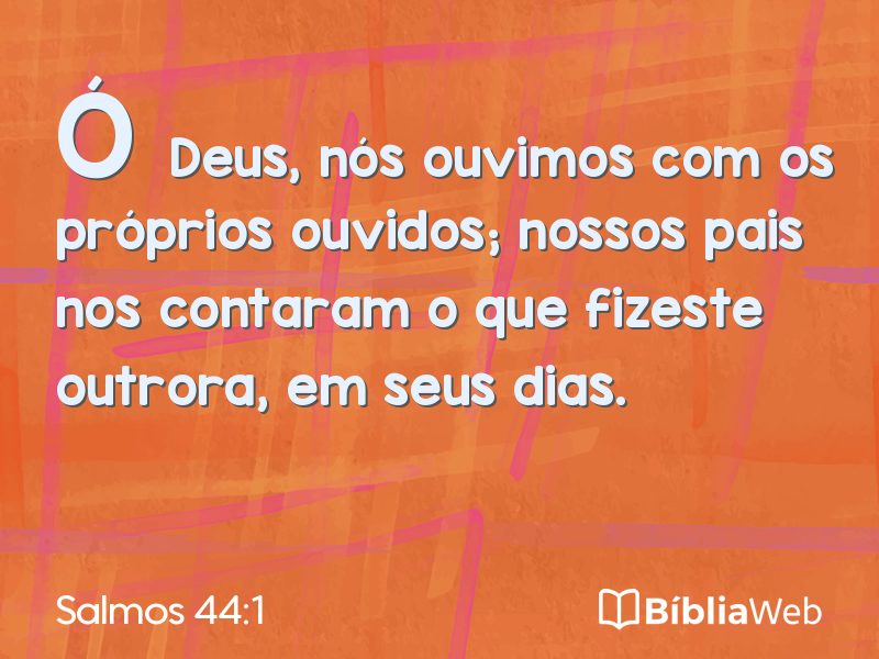 Salmos 44:1 em imagem para compartilhar