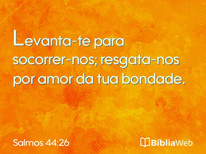 Salmos 44:26 em imagem para compartilhar
