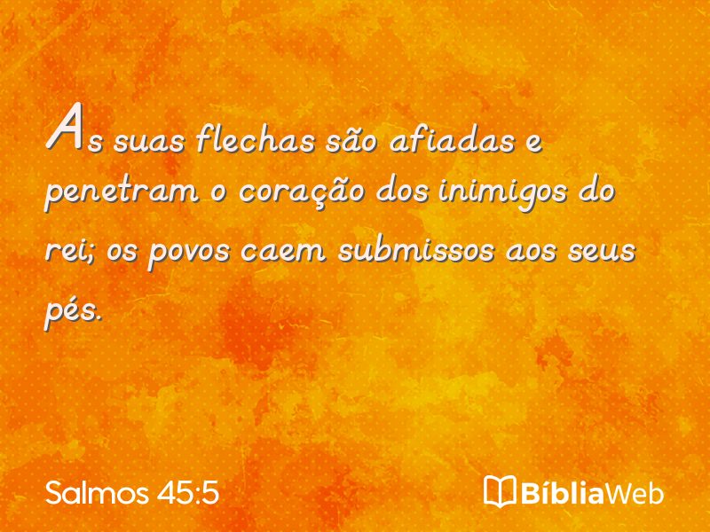 Salmos 45:5 em imagem para compartilhar