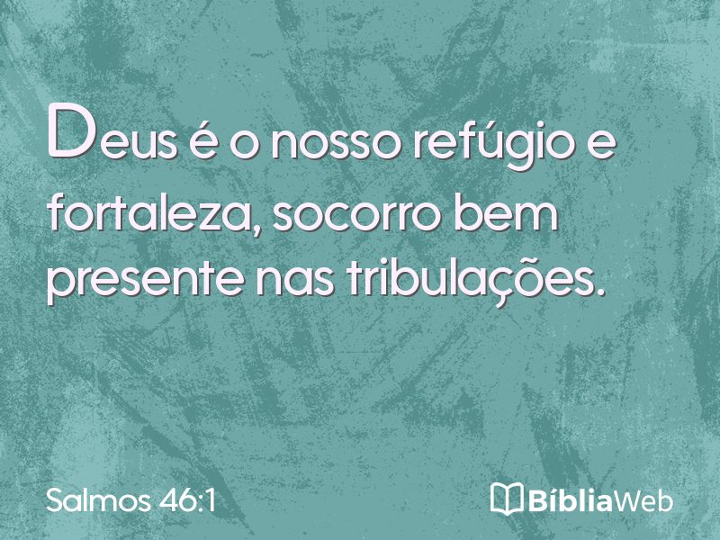 Salmos 46:1 em imagem para compartilhar