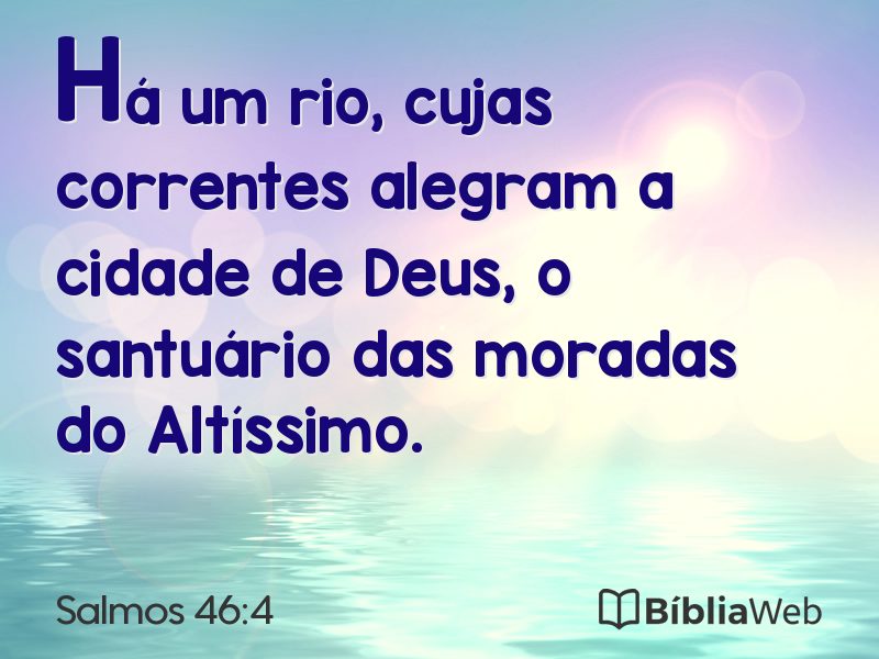 Salmos 46:4 em imagem para compartilhar