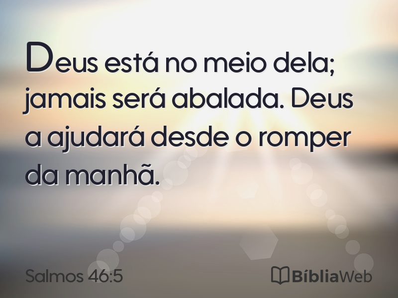 Salmos 46:5 em imagem para compartilhar