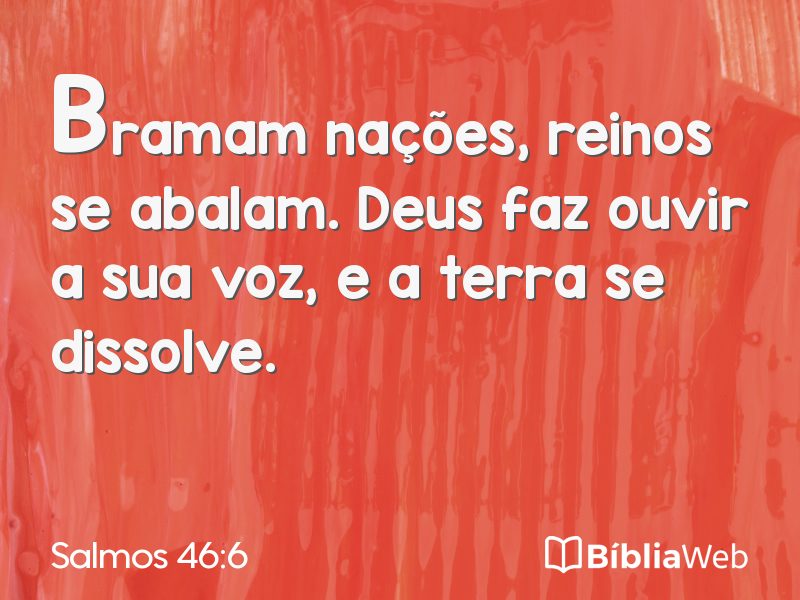 Salmos 46:6 em imagem para compartilhar