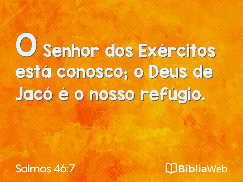Salmos 46:7 em imagem para compartilhar