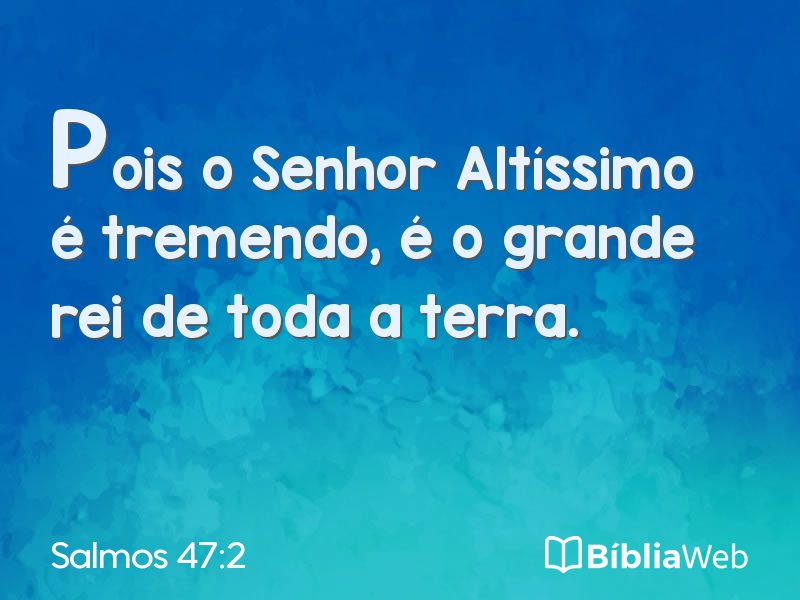 Salmos 47:2 em imagem para compartilhar
