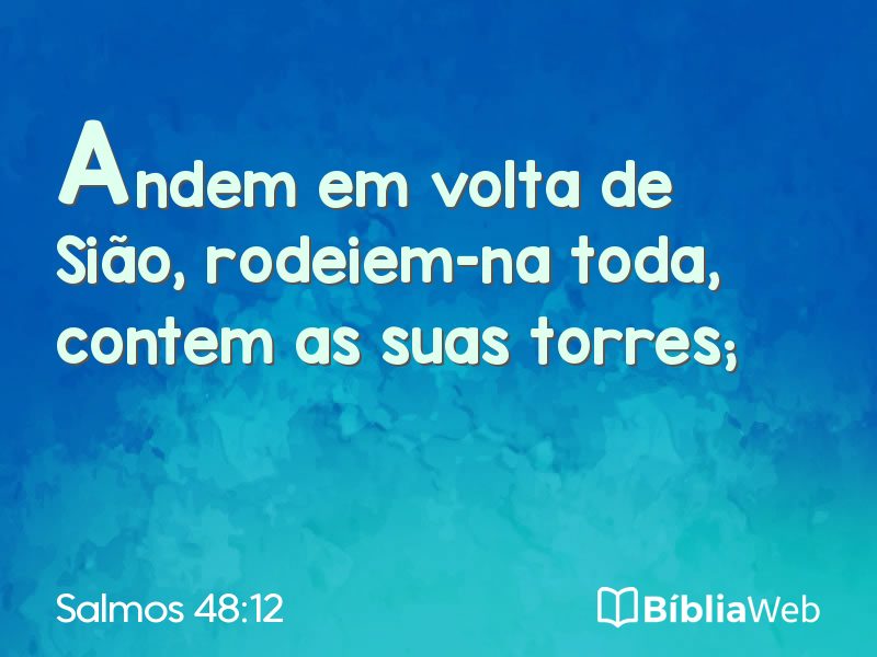 Salmos 48:12 em imagem para compartilhar