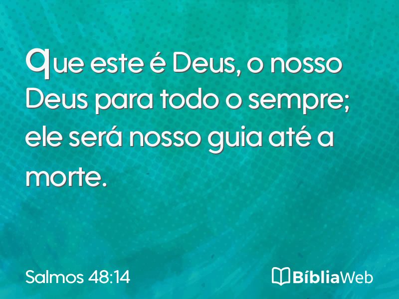 Salmos 48:14 em imagem para compartilhar