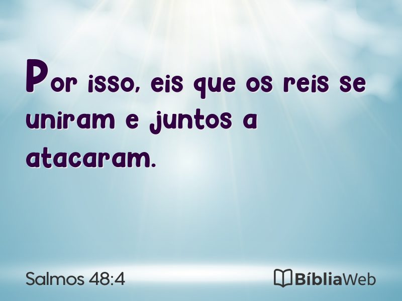 Salmos 48:4 em imagem para compartilhar