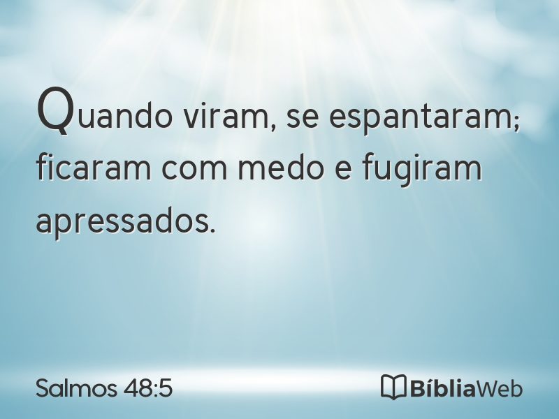 Salmos 48:5 em imagem para compartilhar
