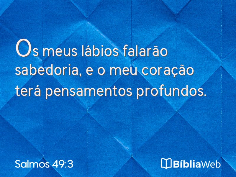 Salmos 49:3 em imagem para compartilhar