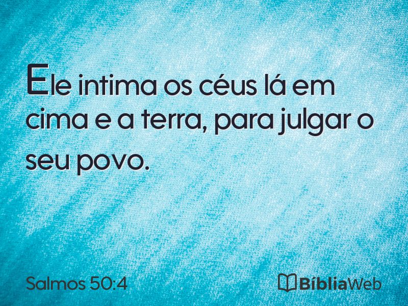 Salmos 50:4 em imagem para compartilhar