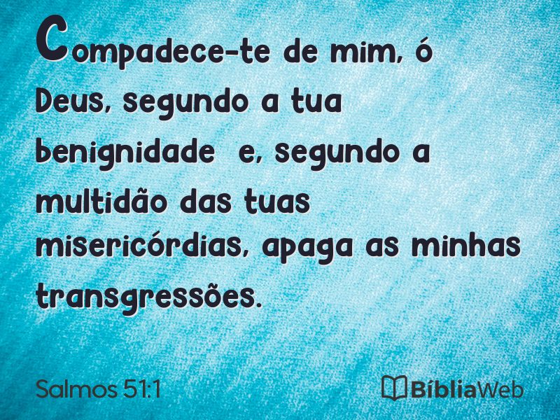Salmos 51:1 em imagem para compartilhar