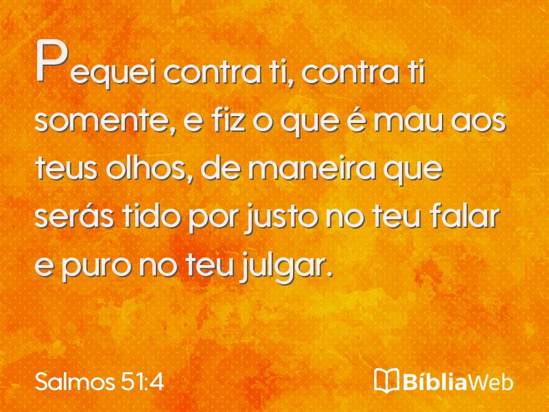 Salmos 51:4 em imagem para compartilhar