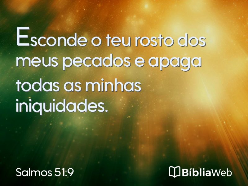 Salmos 51:9 em imagem para compartilhar