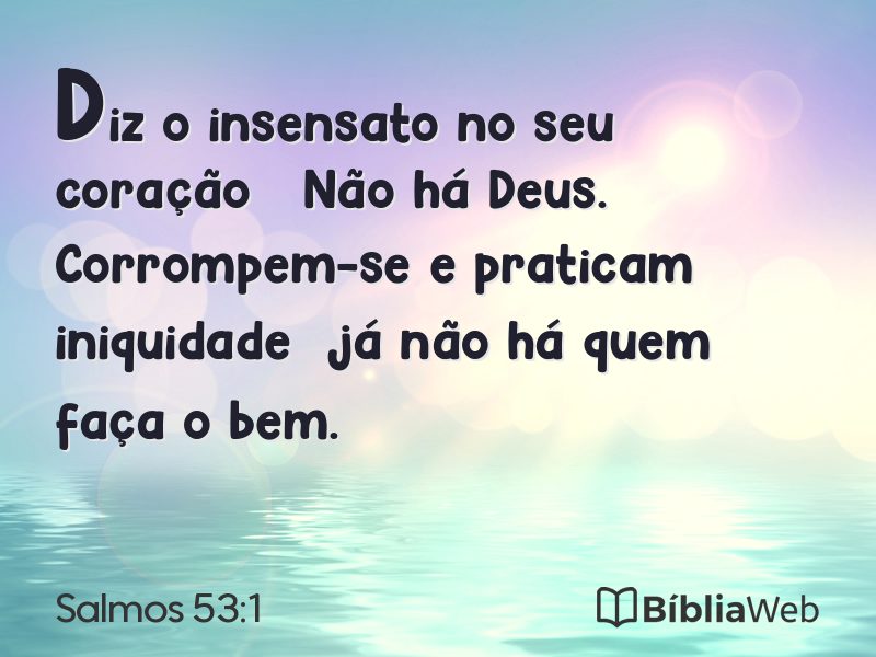 Salmos 53:1 em imagem para compartilhar
