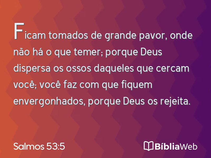 Salmos 53:5 em imagem para compartilhar
