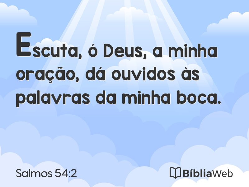 Salmos 54:2 em imagem para compartilhar