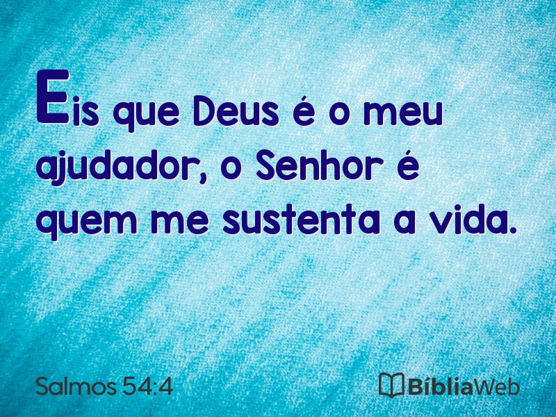 Salmos 54:4 em imagem para compartilhar