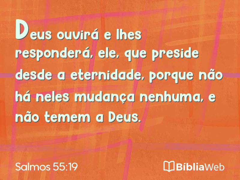 Salmos 55:19 em imagem para compartilhar