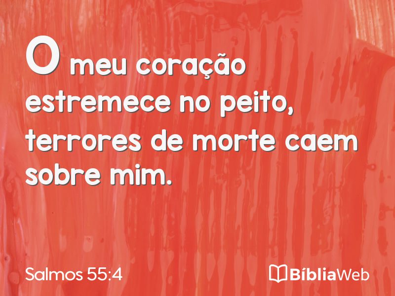 Salmos 55:4 em imagem para compartilhar