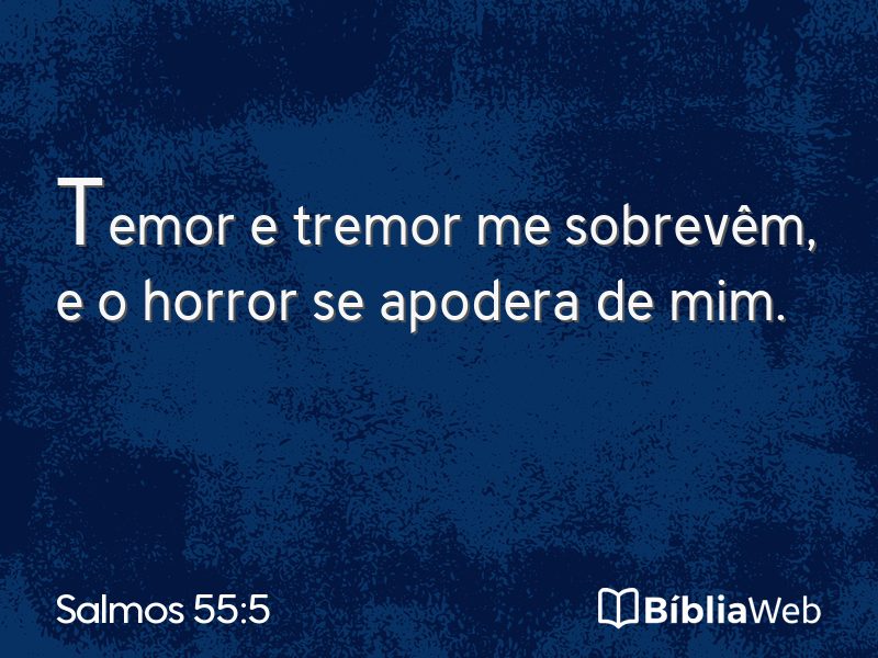 Salmos 55:5 em imagem para compartilhar