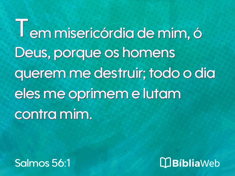 Salmos 56:1 em imagem para compartilhar