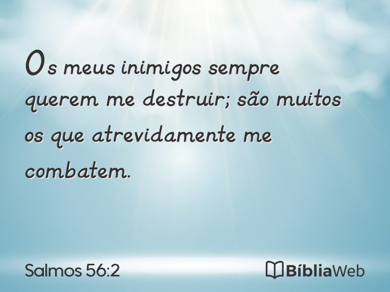 Salmos 56:2 em imagem para compartilhar
