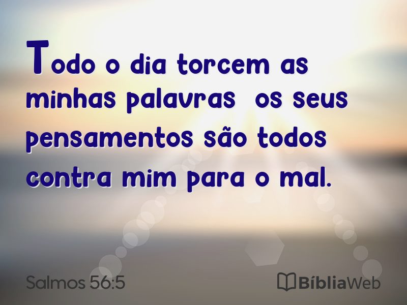 Salmos 56:5 em imagem para compartilhar