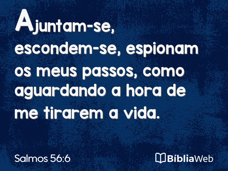 Salmos 56:6 em imagem para compartilhar