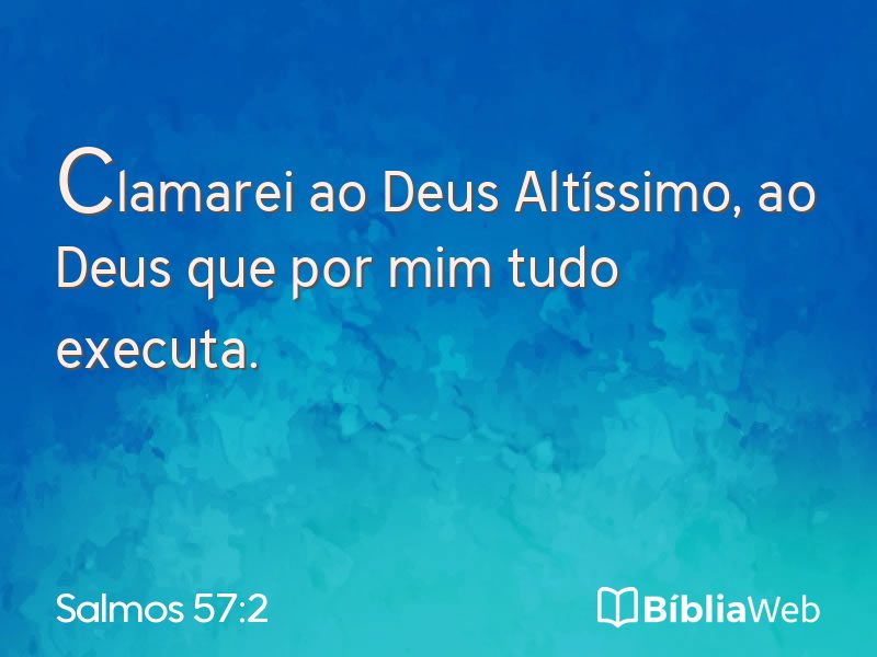 Salmos 57:2 em imagem para compartilhar